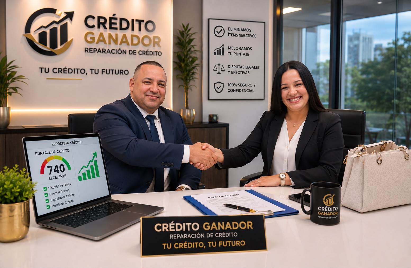Equipo profesional de Crédito Ganador